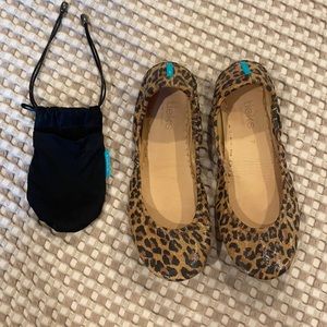 Tieks leopard flats size 7